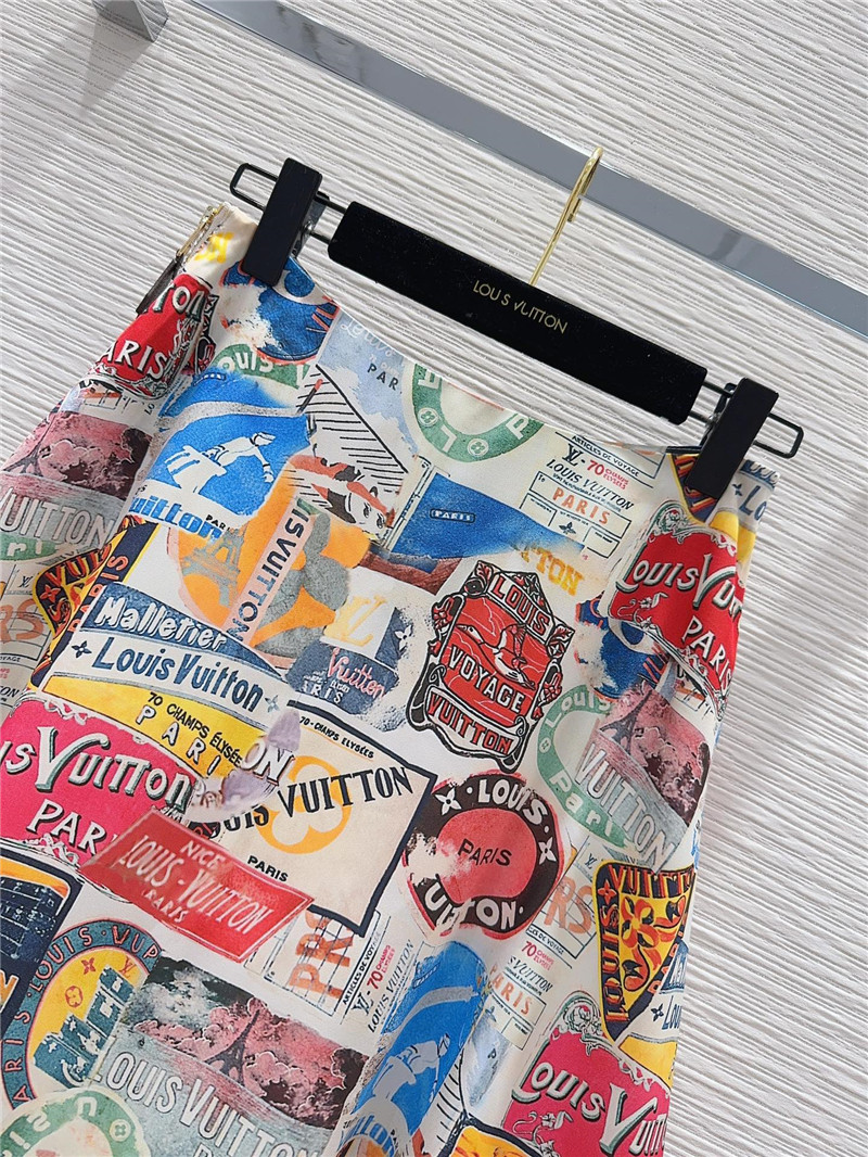 l0vis Vvtt0n lv elysee palace printed long skirt