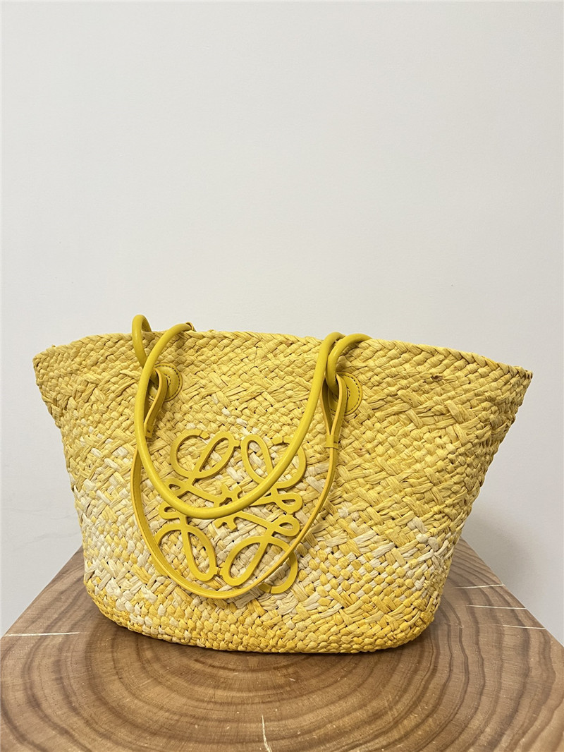 L0ew* anagram basket bag yellow
