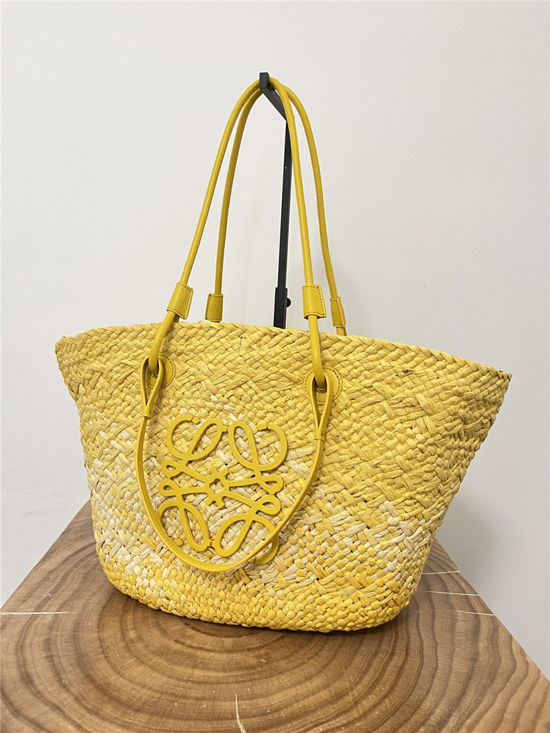 L0ew* anagram basket bag yellow