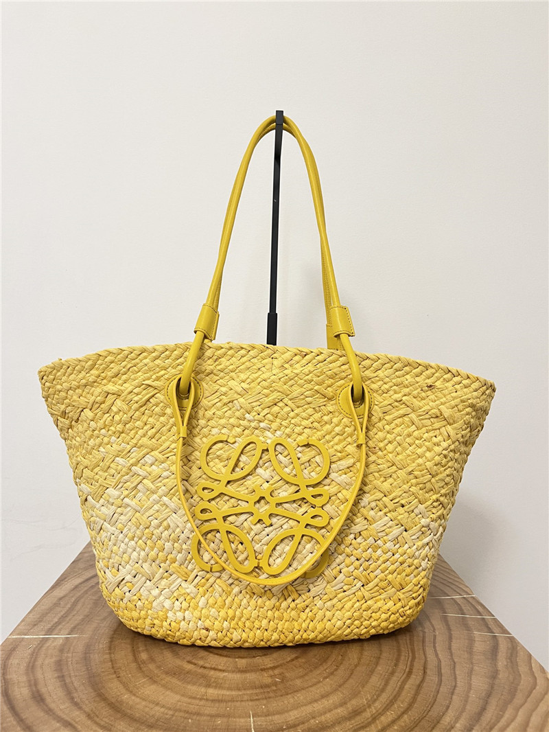 L0ew* anagram basket bag yellow