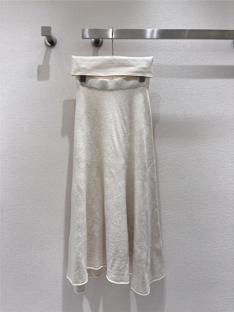 Wool fox fur top coat wool skirt suit