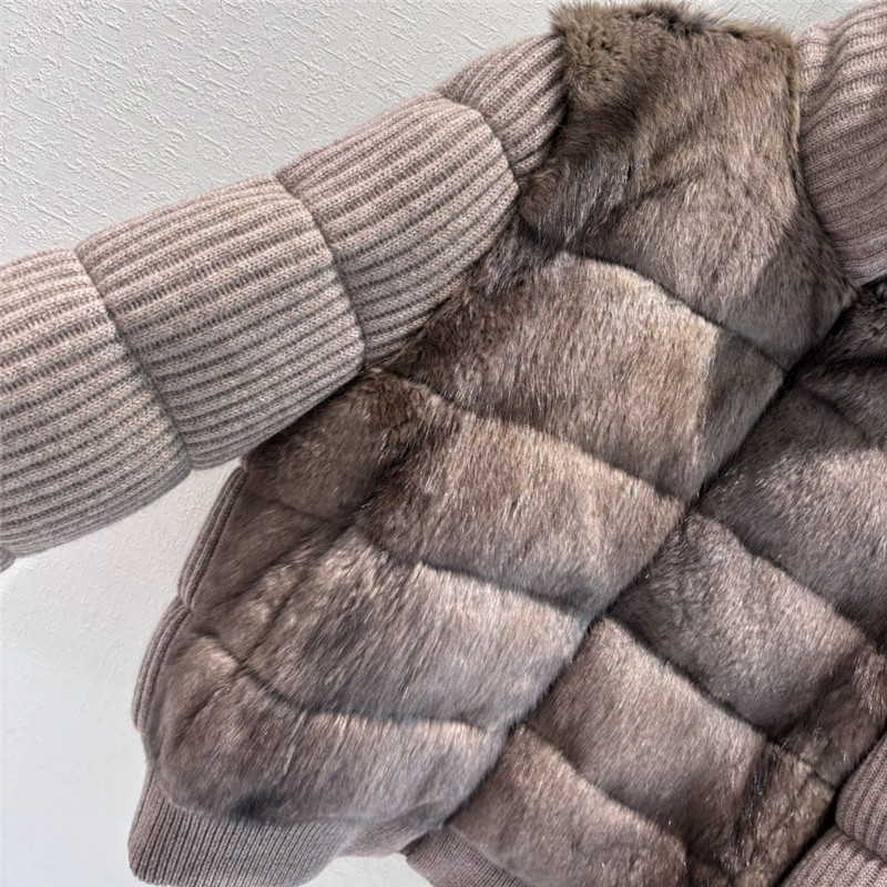 L0r0 P1ana mink cashmere knitted goose down jacket