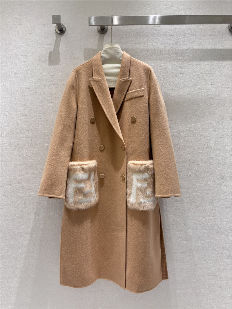 F**di lapel mink coat