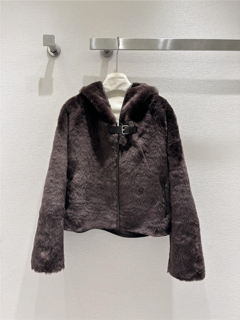 H**me5 short shearling jacket