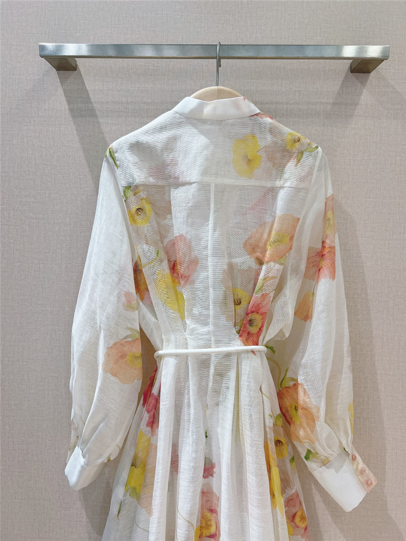 zimm shirt jacket balloon sleeve dress