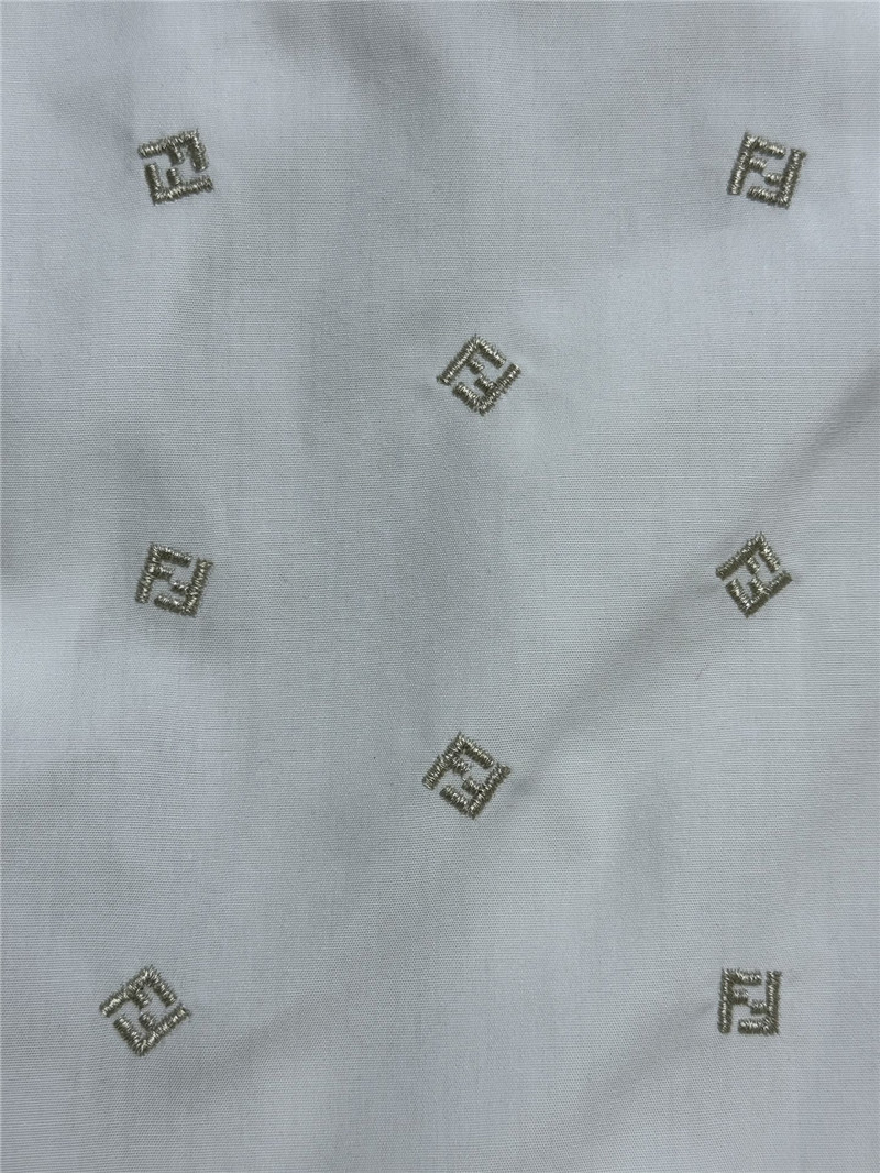 F**di letter embroidered shirt dress