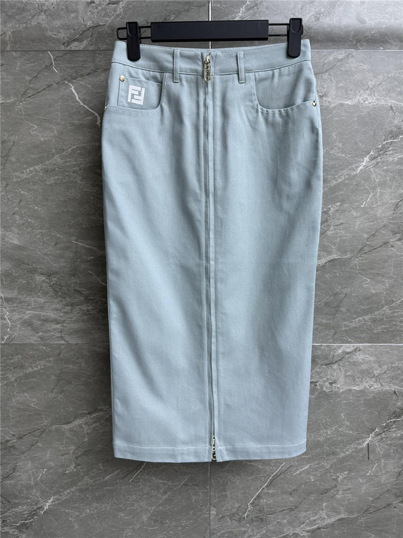 F**di zippered slit skirt