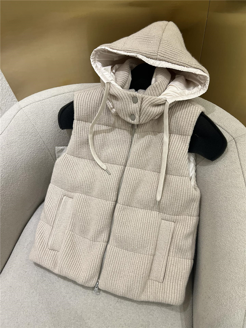 BC cashmere hooded vest