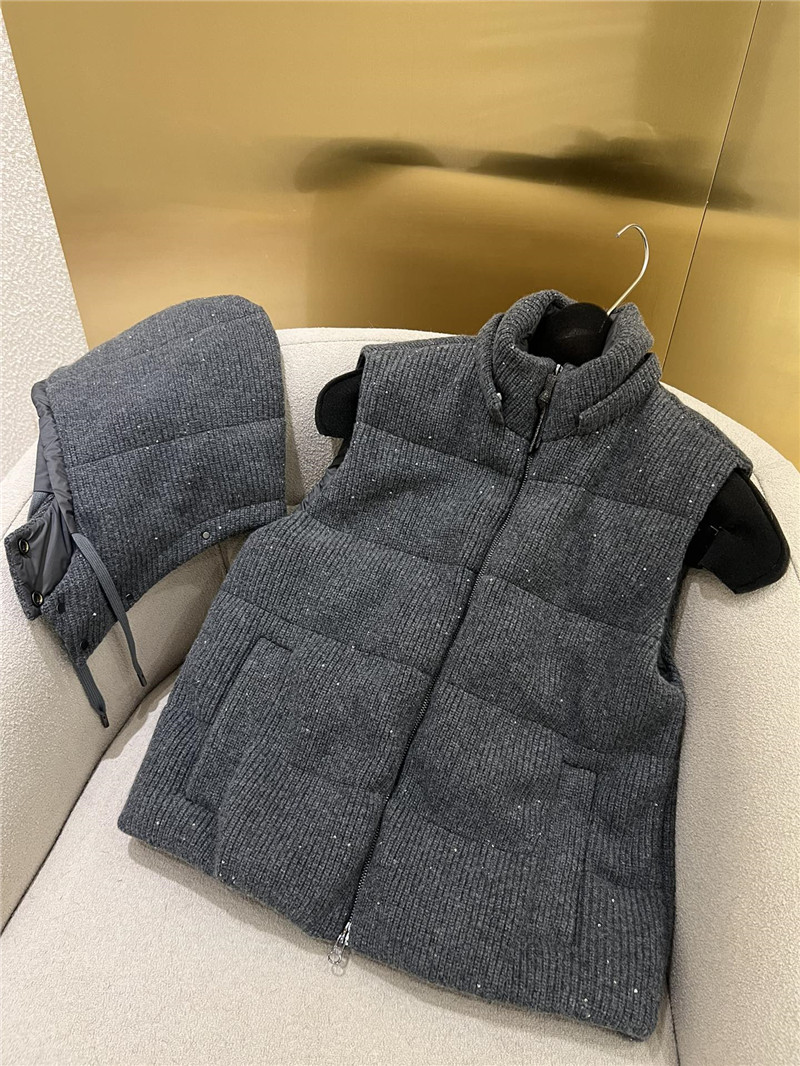 BC cashmere hooded vest