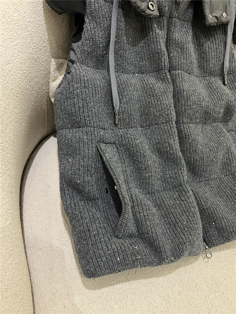 BC cashmere hooded vest