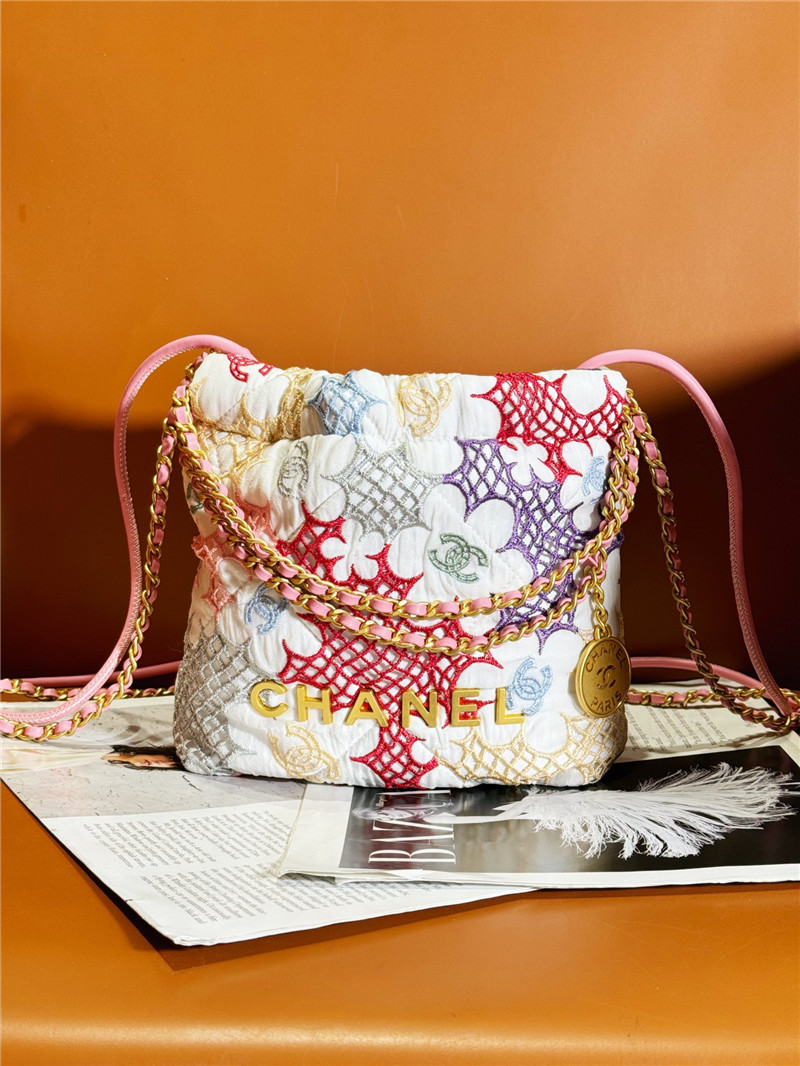 Ch**el flower patterns mini 22 bag