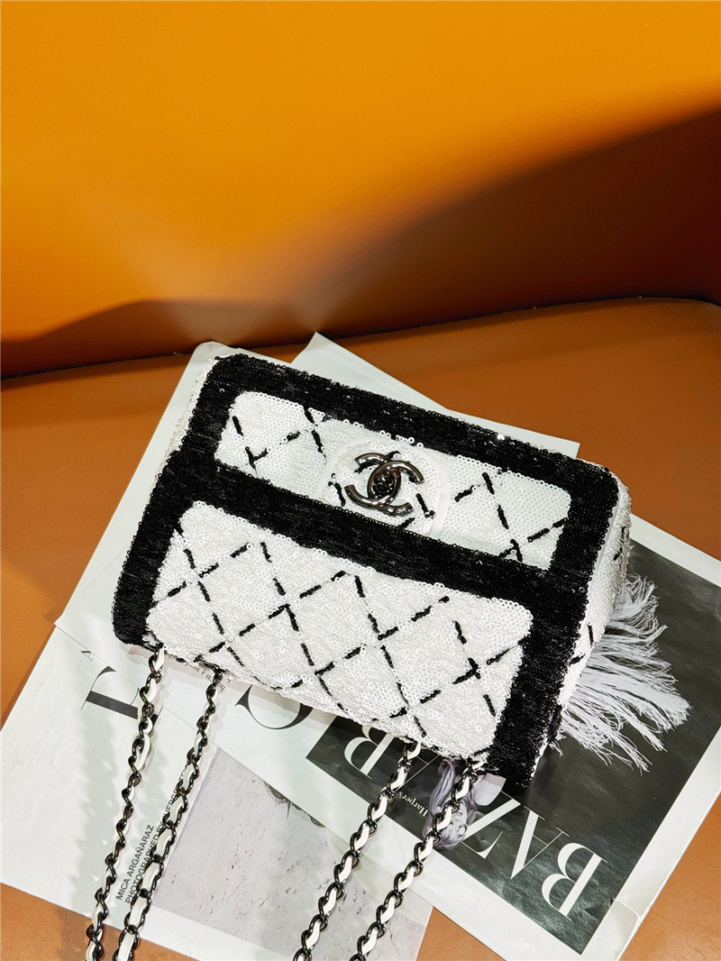 Ch**el sequin cf bag small