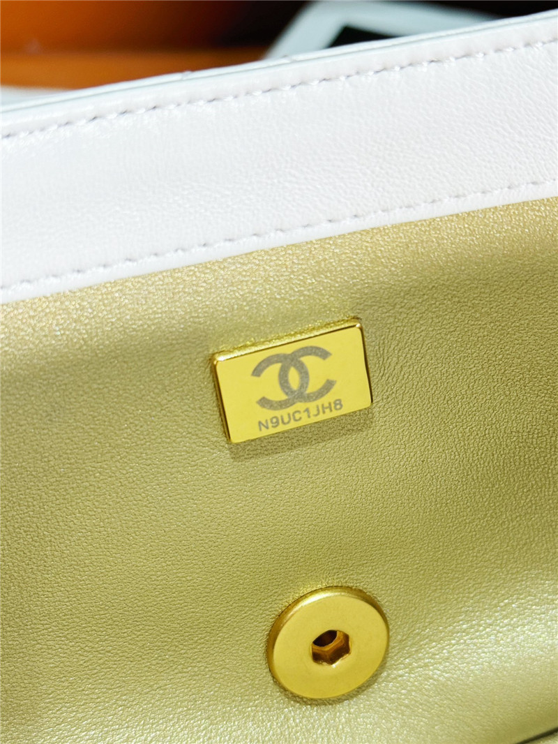 Ch**el classic pearl white cf bag