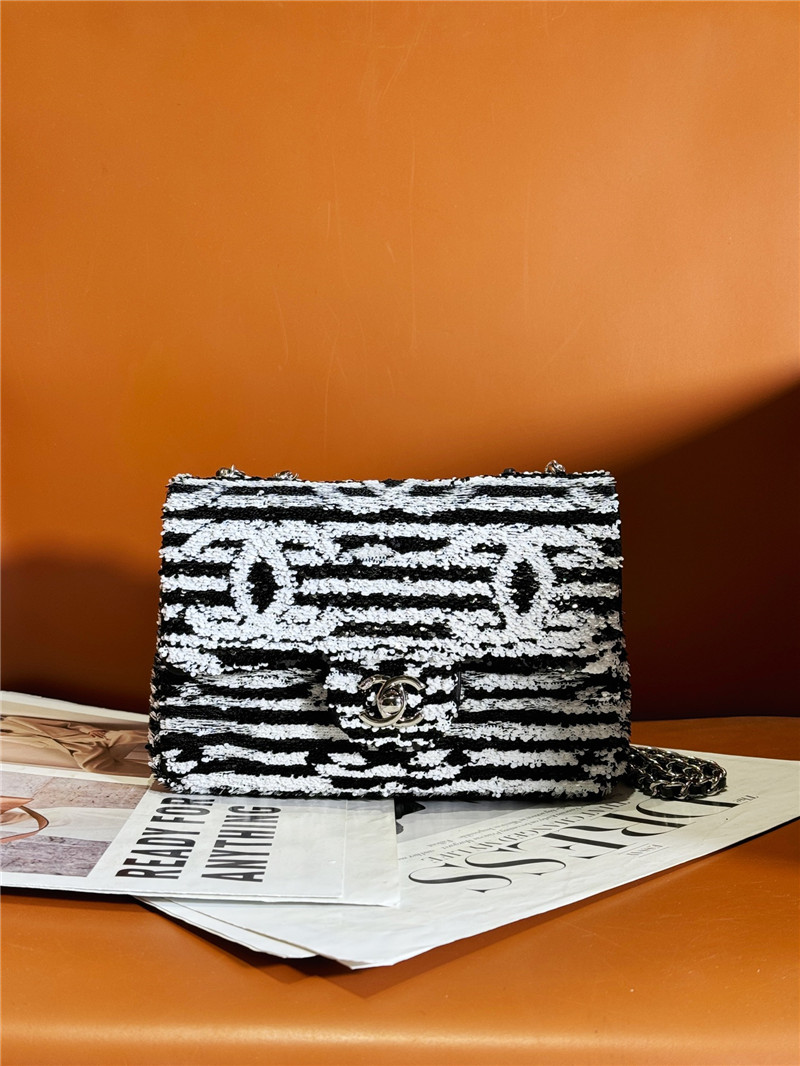 Ch**el sequin cf bag small
