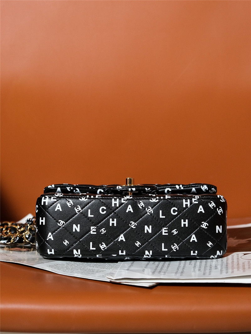 Ch**el limited edition graffiti letter cf bag small