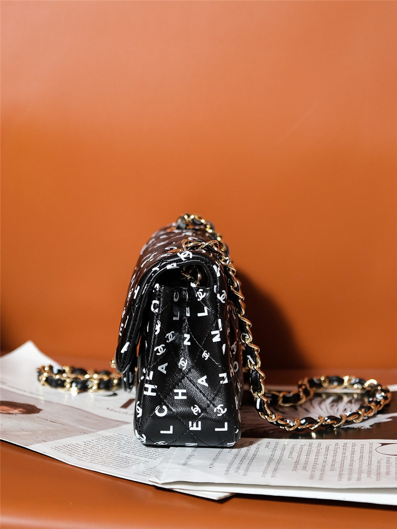 Ch**el limited edition graffiti letter cf bag small