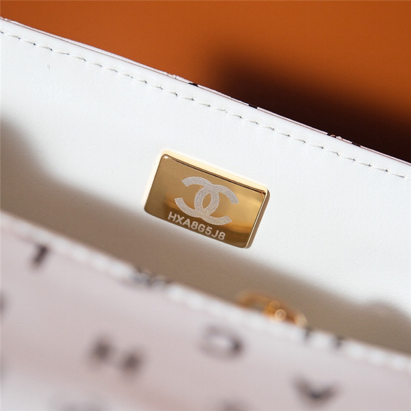 Ch**el limited edition graffiti letter cf bag small