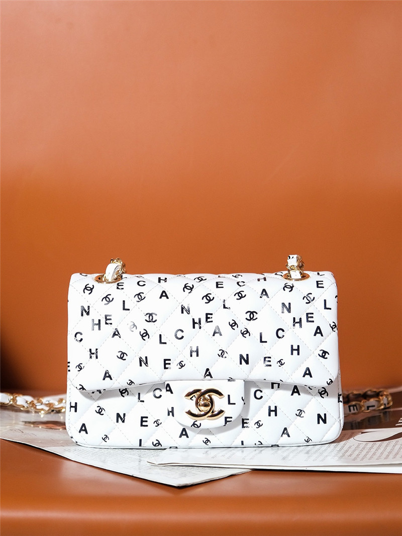 Ch**el limited edition graffiti letter cf bag small