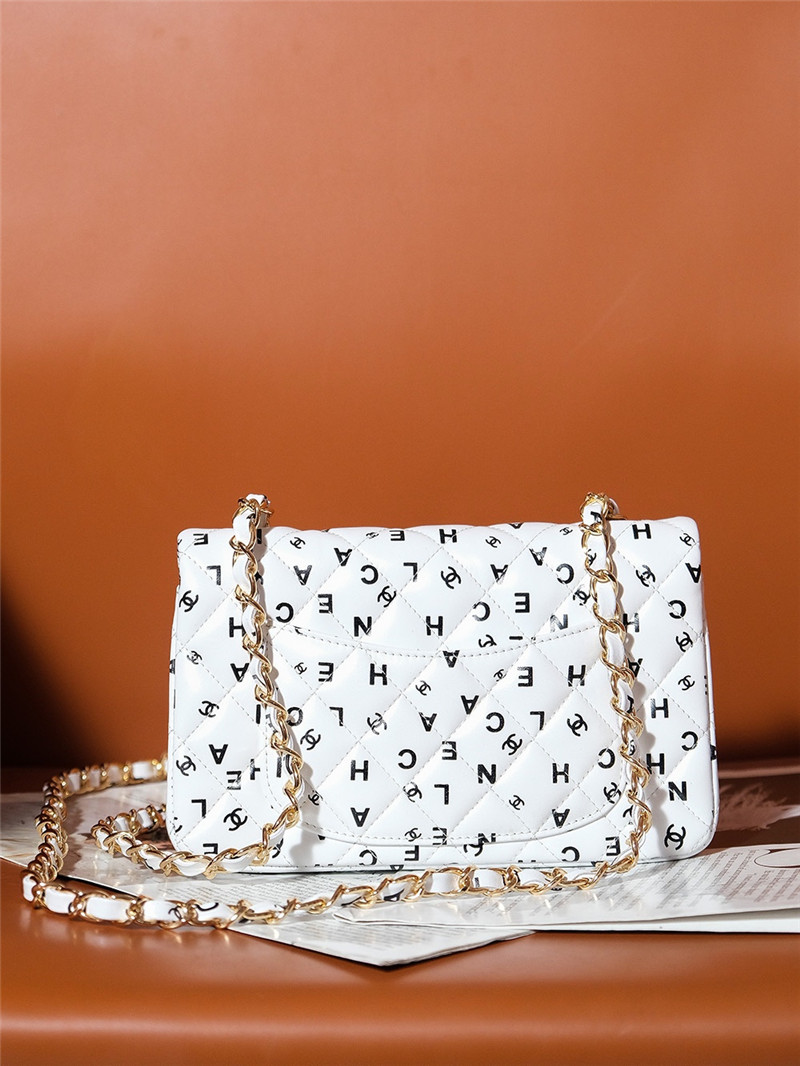 Ch**el limited edition graffiti letter cf bag small