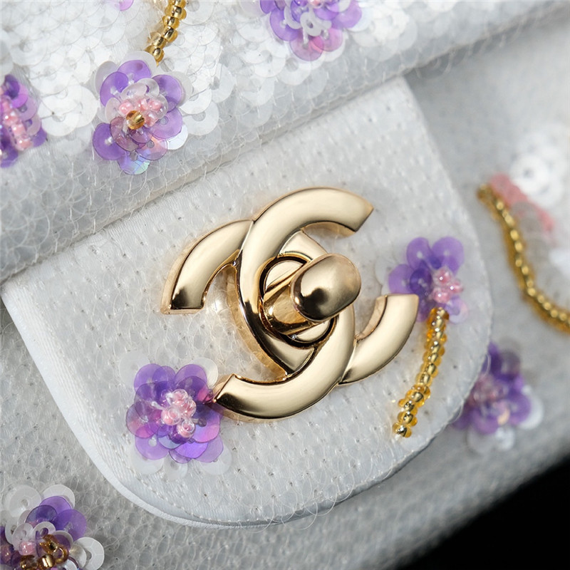 Ch**el sequin cf bag small