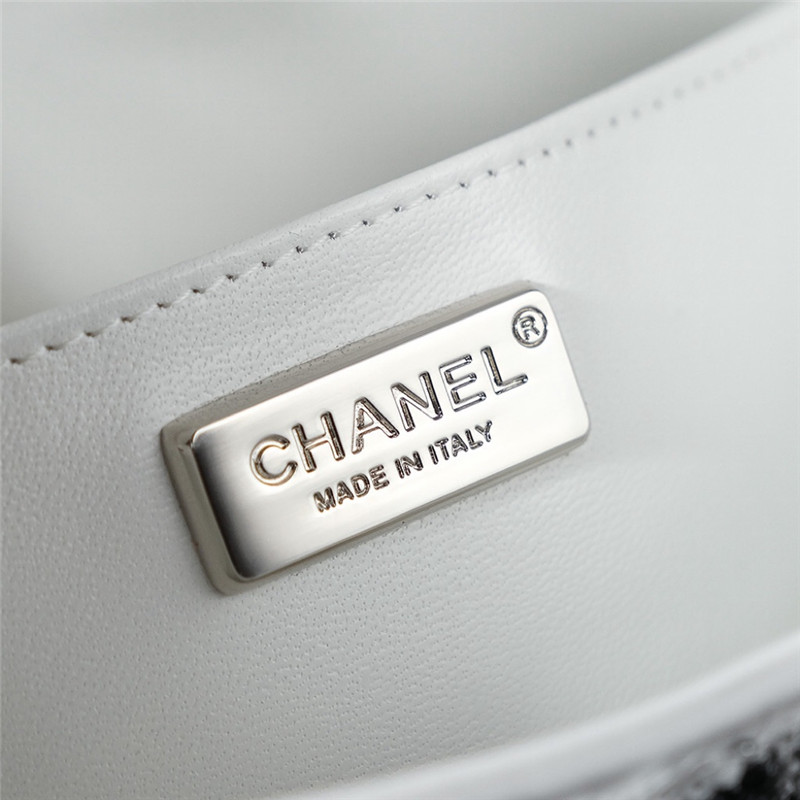 Ch**el bow sequin cf bag