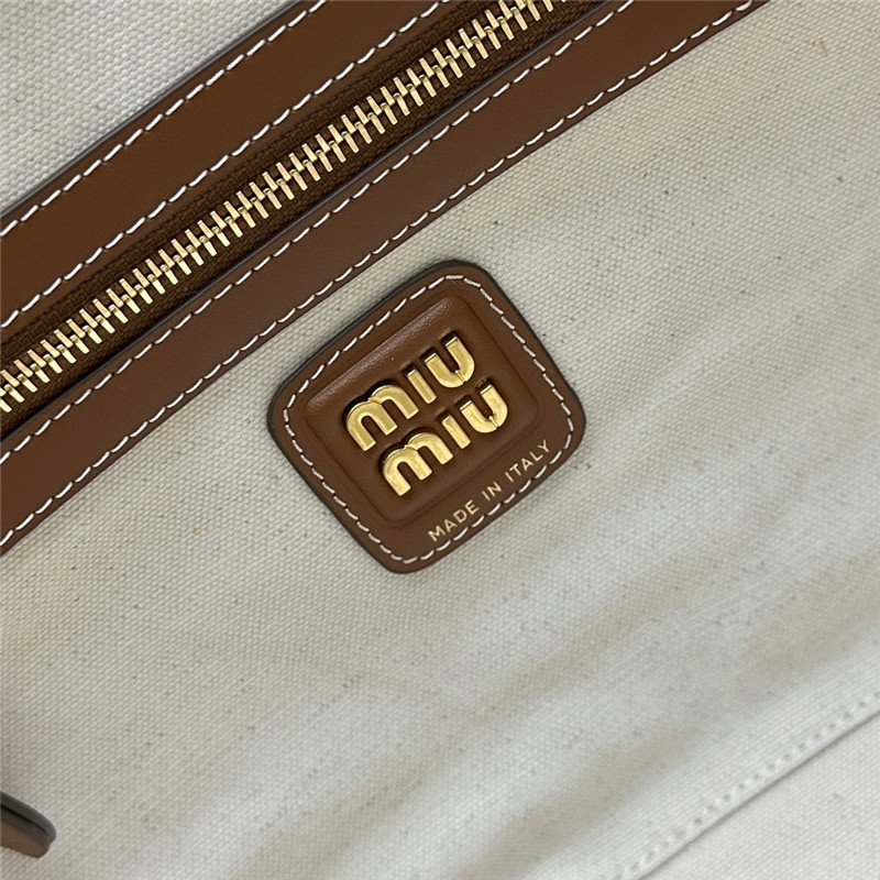 Miu Miu Canvas Bowling Bag