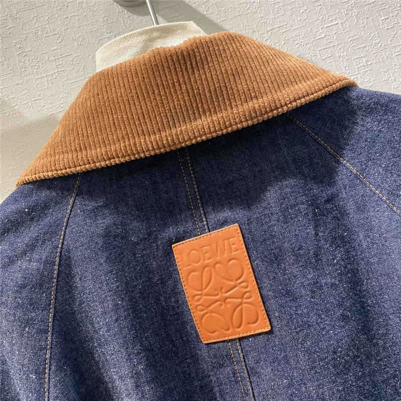 L0ew* thin denim jacket