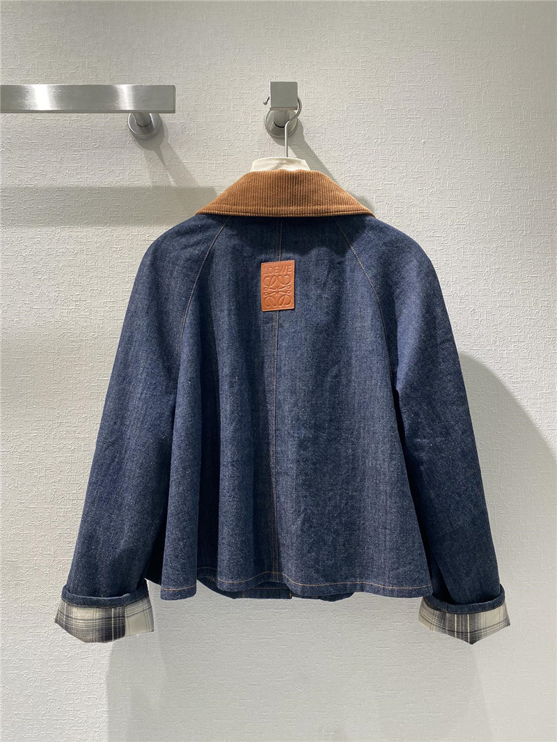 L0ew* thin denim jacket
