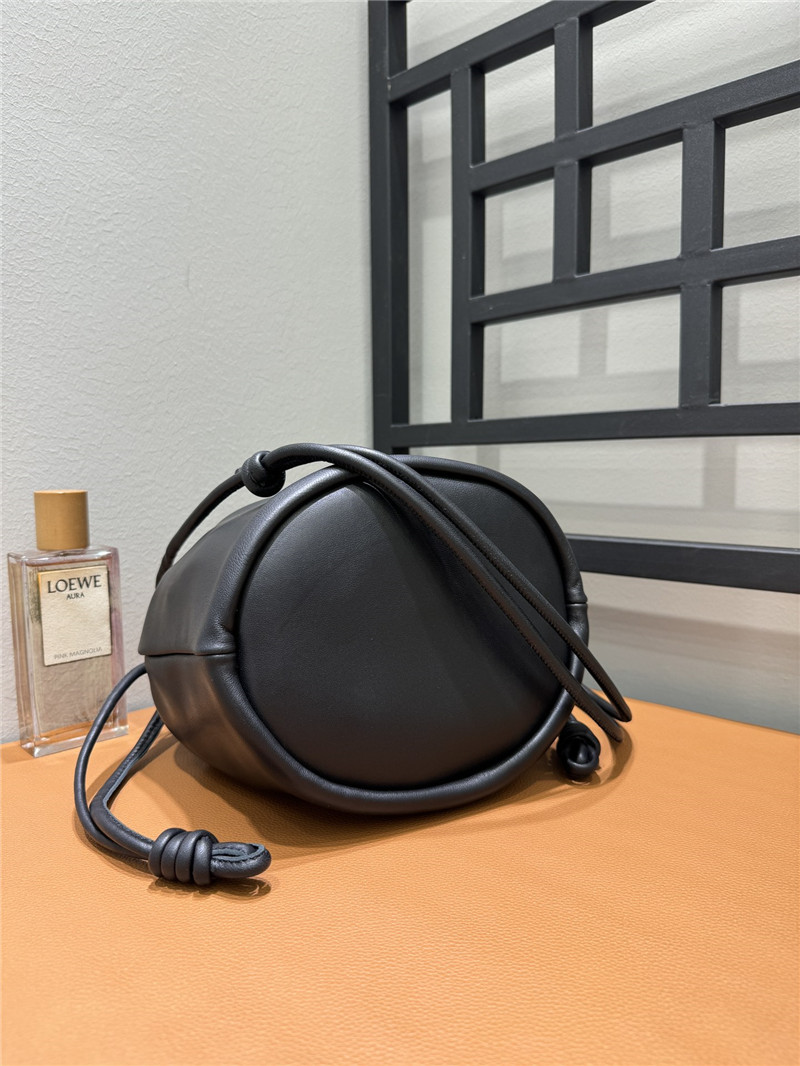 L0ew* flamenco black leather bag