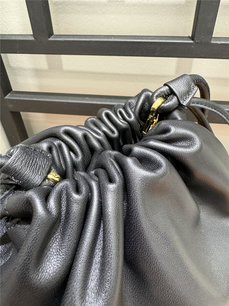 L0ew* flamenco black leather bag