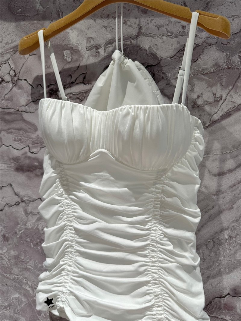 D10r white one-piece swimsuit
