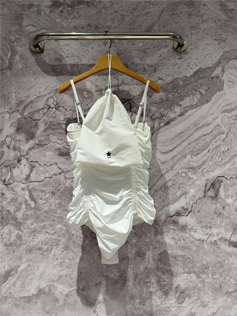 D10r white one-piece swimsuit