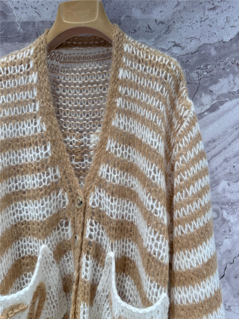 L0ew* striped mohair cardigan