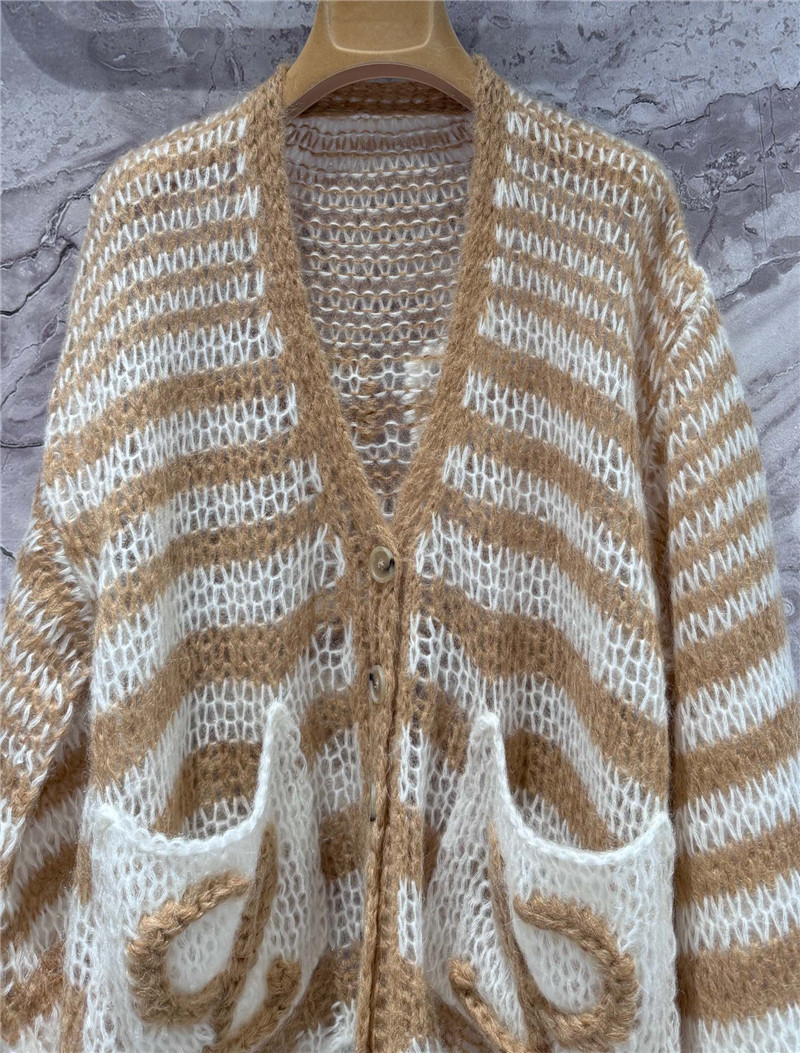 L0ew* striped mohair cardigan
