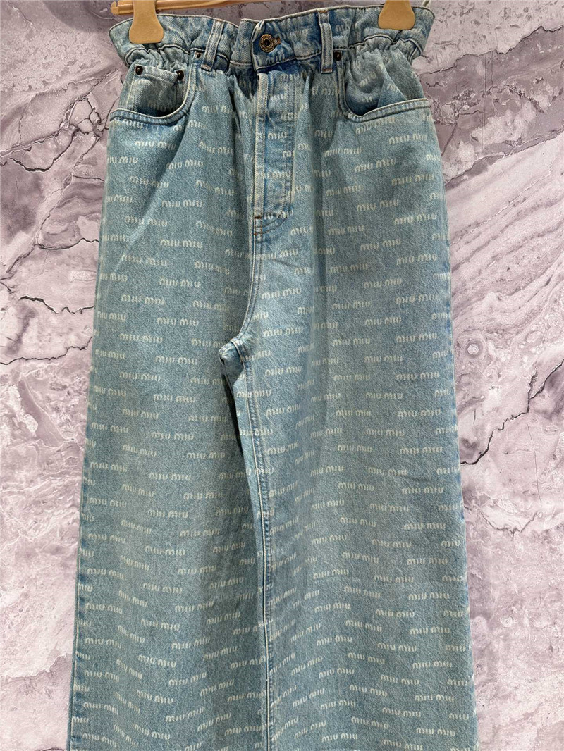 M1um1u flower waist jeans