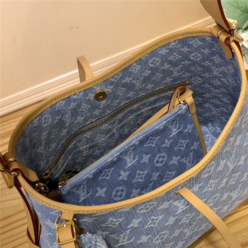 l0vis Vvtt0n lv carryall denim pm bag