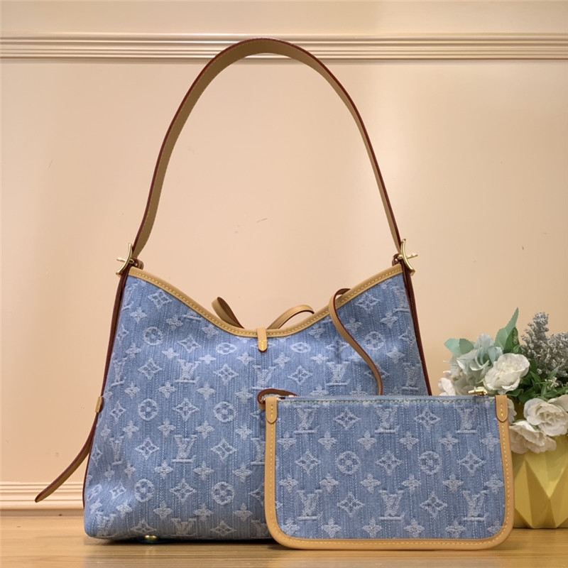 l0vis Vvtt0n lv carryall denim pm bag