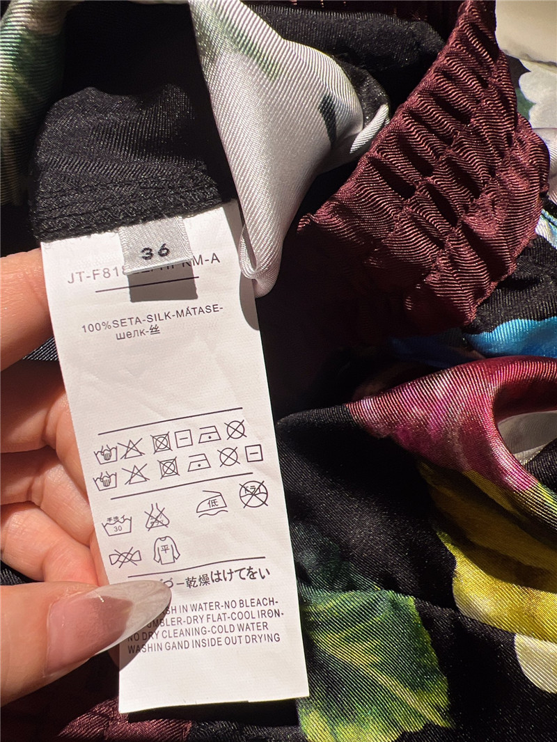 Dolce & Gabbana D&G Silk Print Half Skirt