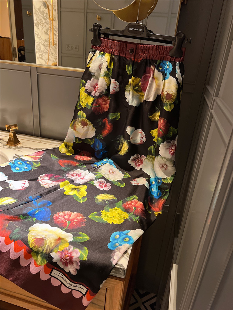 Dolce & Gabbana D&G Silk Print Half Skirt