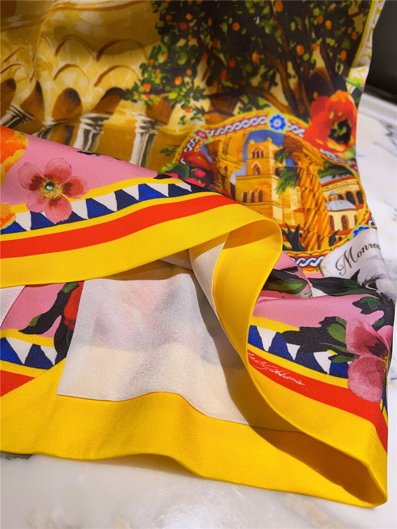 Dolce & Gabbana D&G Silk Print Half Skirt