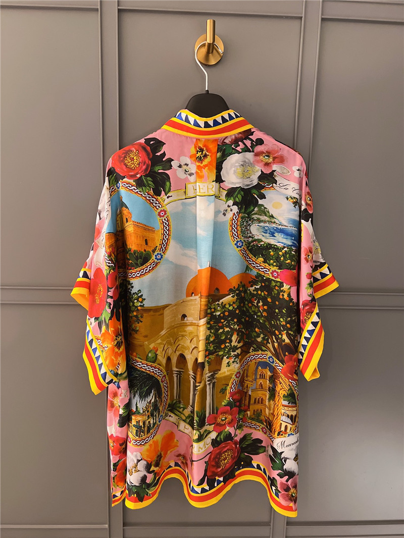 Dolce & Gabbana D&G silk floral print shirt
