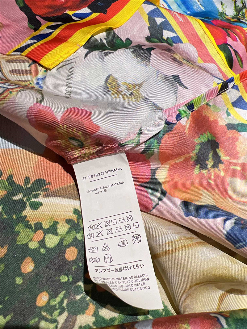Dolce & Gabbana D&G silk floral print shirt