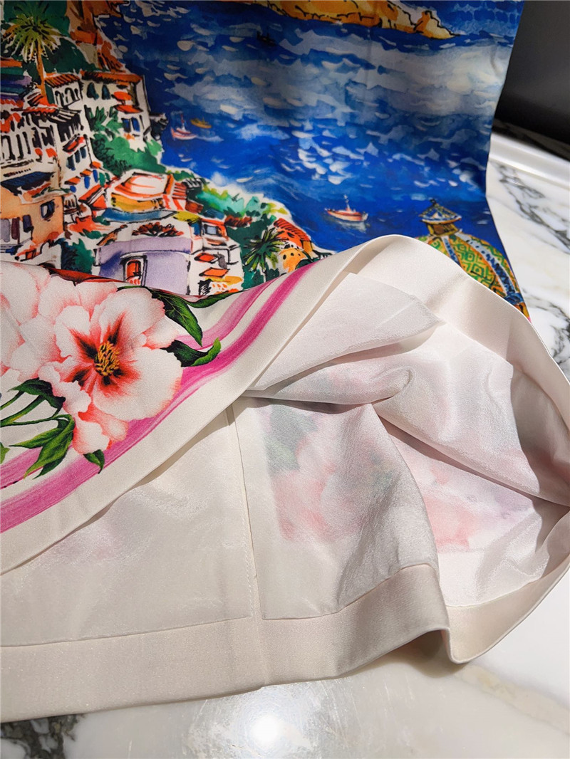 Dolce & Gabbana D&G Silk Print Half Skirt