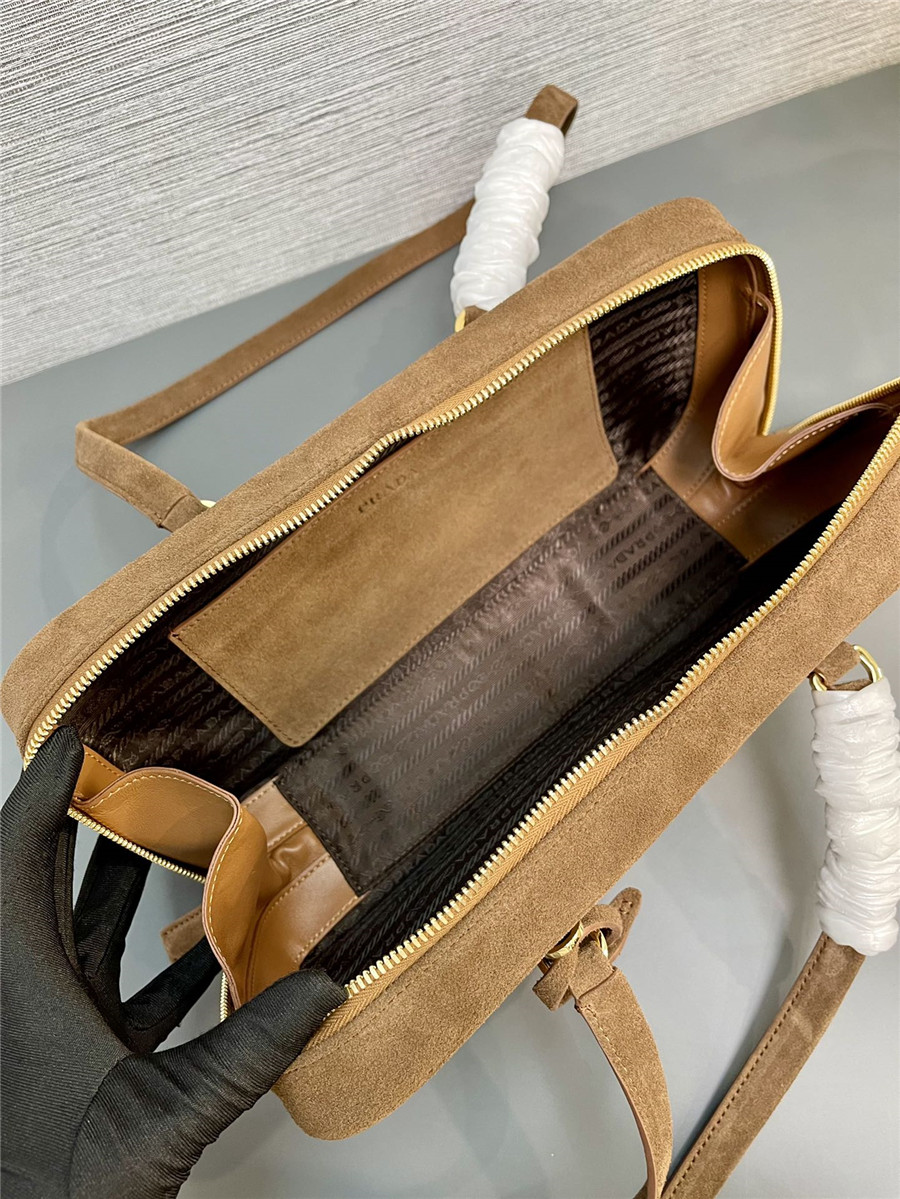 Pra*a suede tote bag