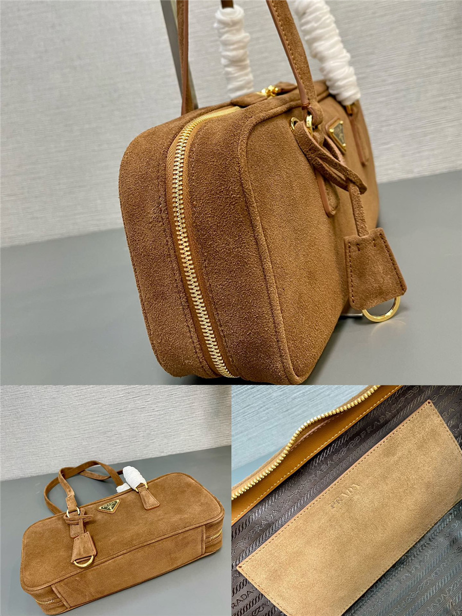 Pra*a suede tote bag