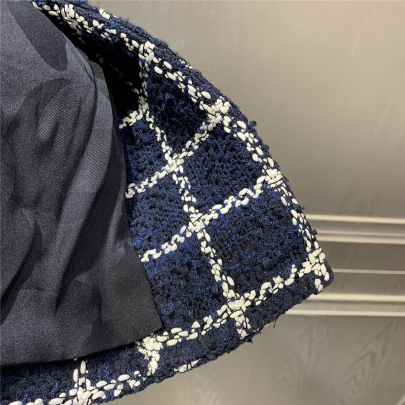 Ch**el blue tweed coat