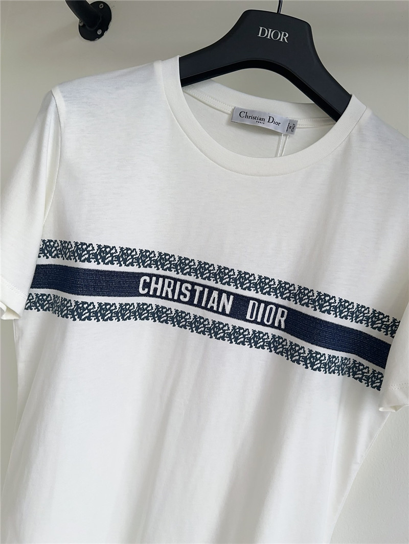 D10r embroidery printed short sleeve t-shirt