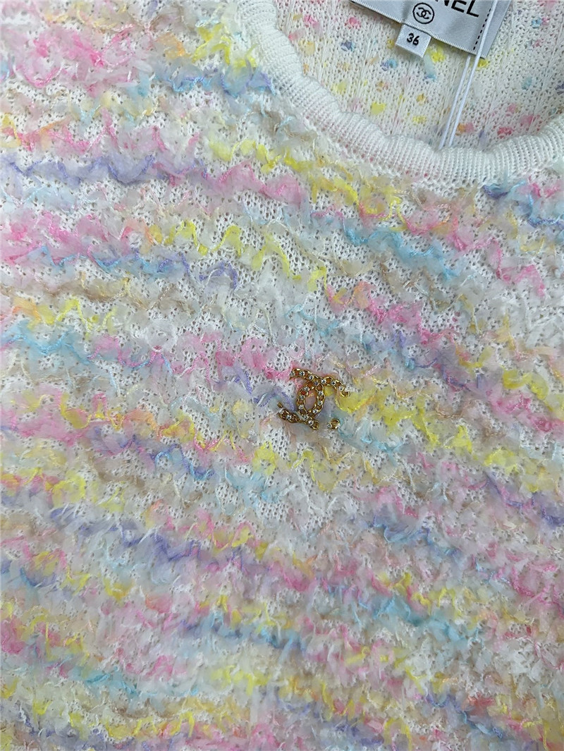 Ch**el colorful lightweight gauze knit tank dress