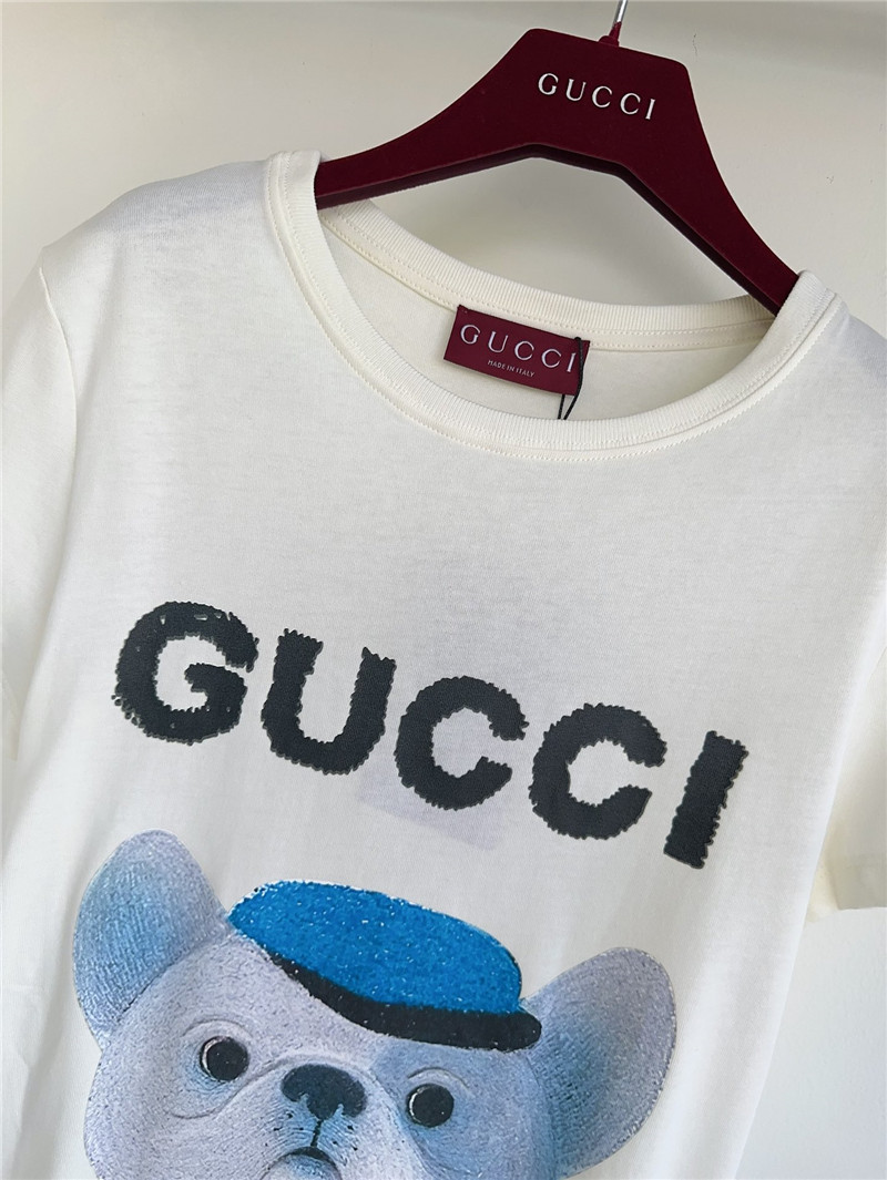 Gucci dog print t-shirt