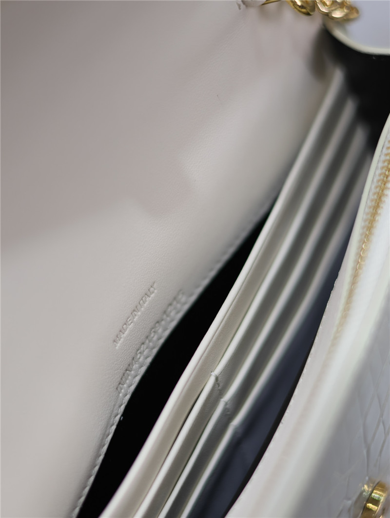 Y51 kate tassel chain bag in white